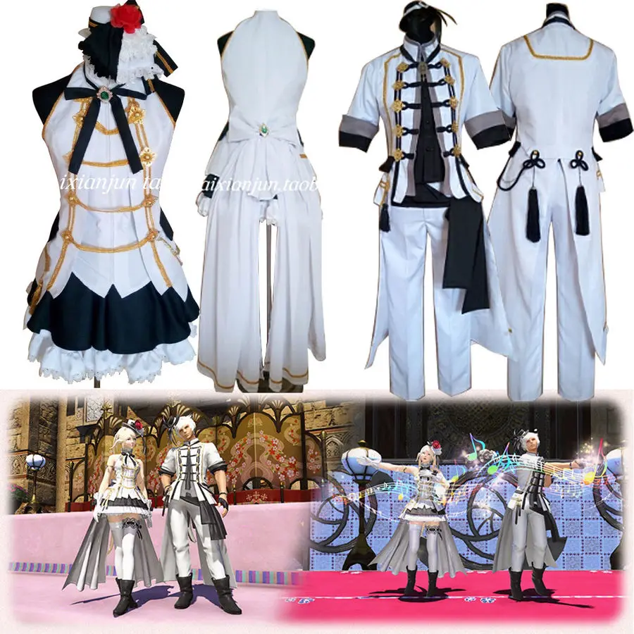 FF14 Final Fantasy XIV Hina мацури девочек & #039 день Idol Косплэй костюм комплект одежды|Игровые