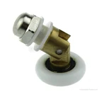 Новый 8 шт. медный корпус для душевой двери роликовые направляющие колеса шкивы диаметр 25 мм