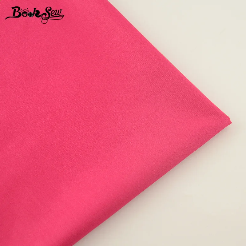 Хлопчатобумажная ткань саржевая однотонная розово красная расцветка материал