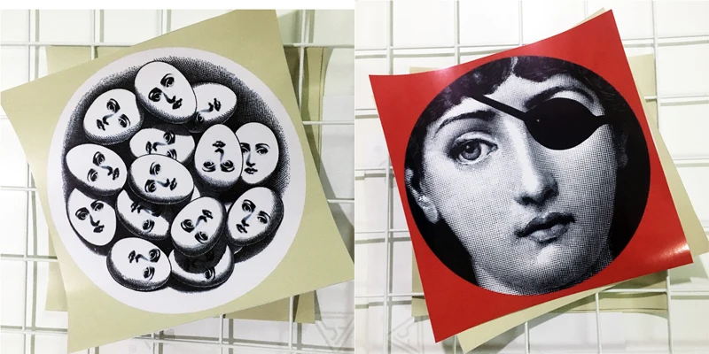 Креативные европейские ПВХ плитки стикеры fornasetti дизайн квадратный самоклеющиеся водонепроницаемый ванная комната/кухня наклейки на стену плитка/стены