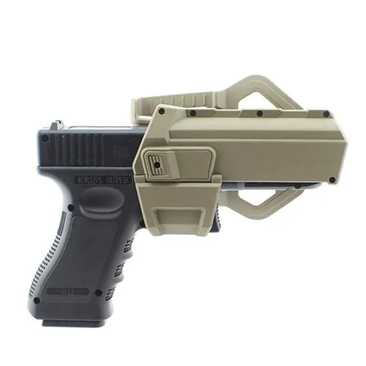 

HANWILD Airsoft Gear Hunting Accessories Movable Pistol Holsters for G17 G18 G19 G34 Gl0ck Right Hand Black/Tan