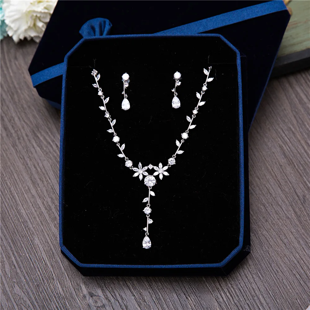 Новые Элегантные Женские Подарочные ювелирные наборы для вечеринок прозрачные