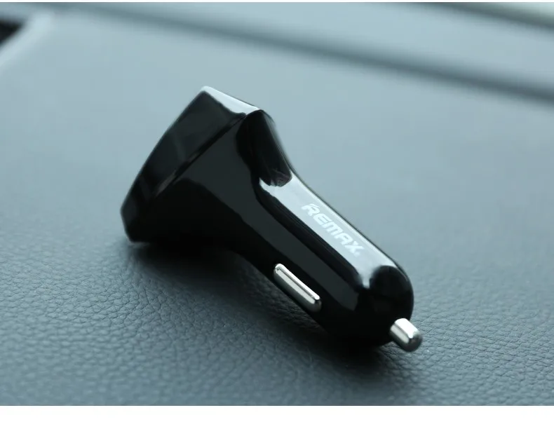 Remax Smart USB Автомобильное зарядное устройство в режиме реального времени мониторинг напряжения адаптер с двумя портами USB 5 В/3,4 A быстрое зарядное устройство для iphone samsung xiaomi