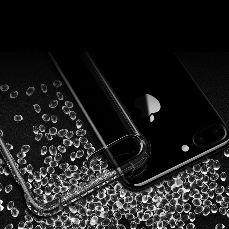 Original Clear Shockproof Silicone TPU Transparent Phone Case Fundas Coque For iphone 7 7Plus 6 S 6S 6Plus 8 8PLUS X 5S Xs |