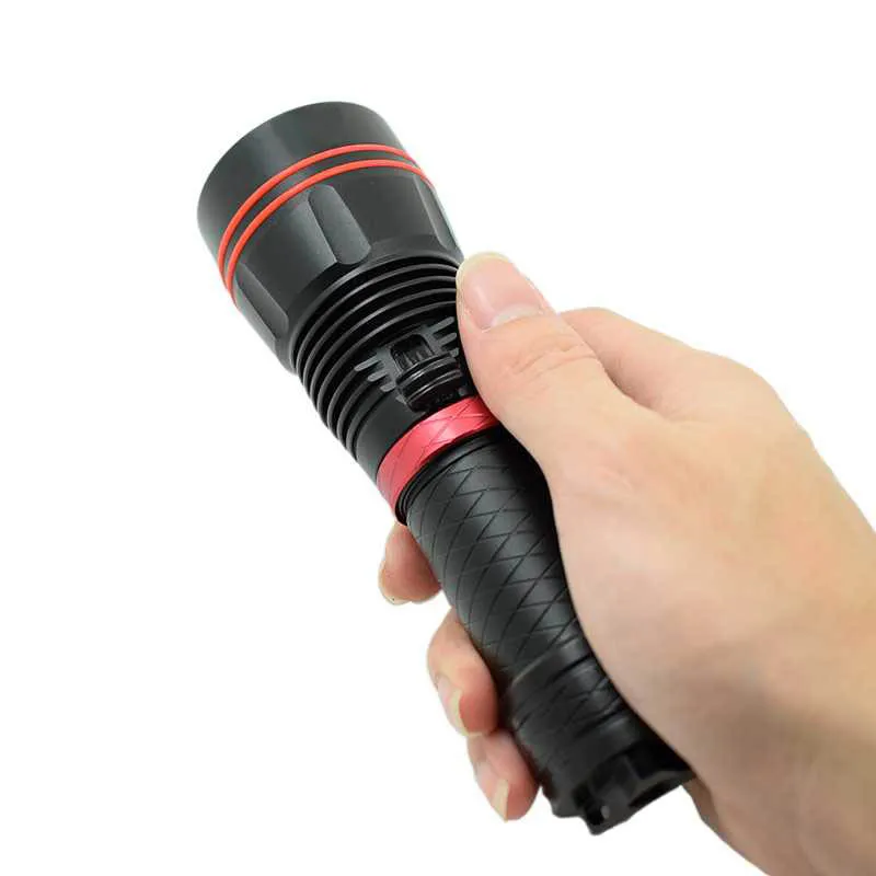 Фонарик для дайвинга Wasafire светодиодный водонепроницаемый фонарик подводный