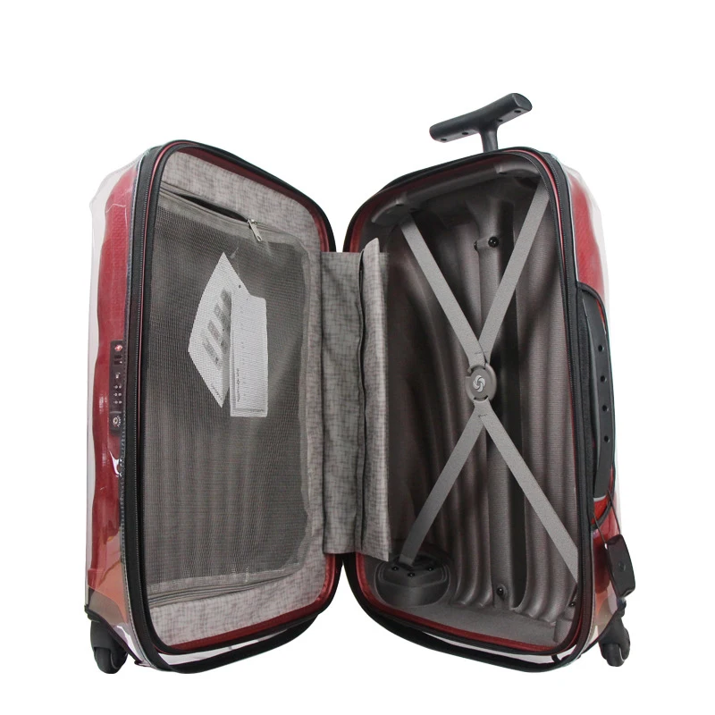 Плотные прозрачные чехлы для багажа для Samsonite, прозрачные защитные чехлы для чемодана, аксессуары для путешествий на молнии, чехол для багажа для путешествий