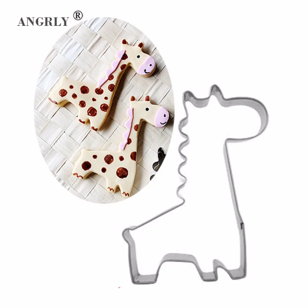 

Giraffe Shape Biscuit Mold Bakeware Fondant Cake Mold DIY Sugar craft 3D Pastry Cookie Cutters Baking Tools