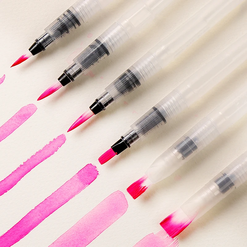 Набор перьевых ручек ручная роспись кисть для рисования большая емкость длинный