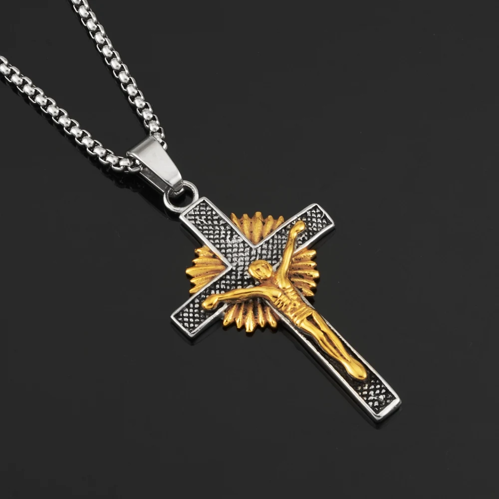 2019 Новый Goofan хип-хоп классический крест кулон ожерелье высокого качества из