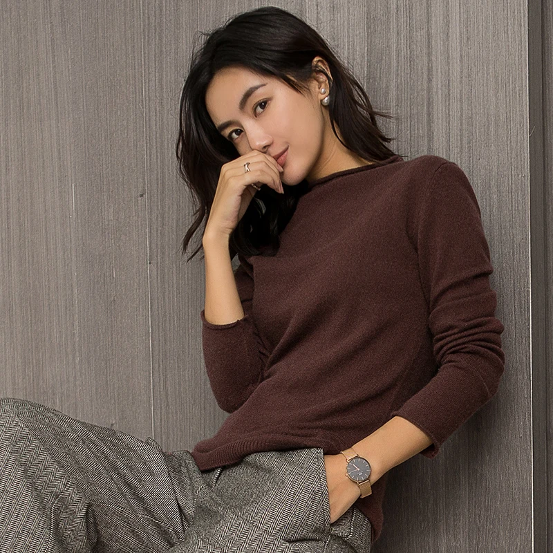 Hot Sale Women Sweaters Pullovers Winter Jumpers High Quality Soft Fashion 100% Pure Cashmere Knitwear Girl Clothes Lady Top | Женская