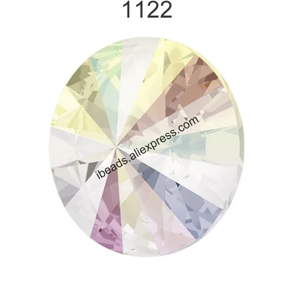 1 шт.) с украшением в виде кристаллов от Swarovski 1122 круглые Rivoli камня(без отверстия) фольгированная Австрия Стразы для бижутерии, материал для рукоделия