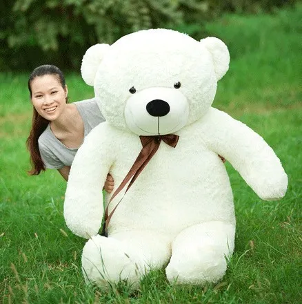 

Free Shipping 160CM big giant teddy bear soft toy White animals plush stuffed toys life size kid dolls girls toy gift