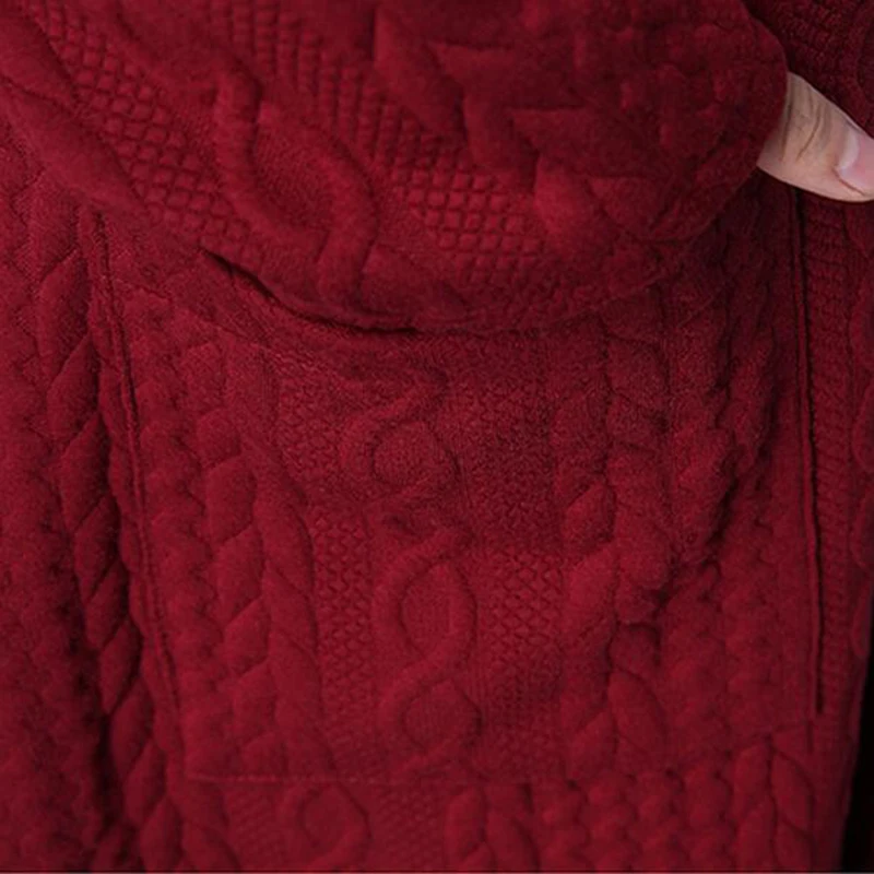 

Winter Women Sweater Coat Nice New Fashion Cardigan Comfortable Large-size Literary Women High Qualit Windbreaker Jacket LU284