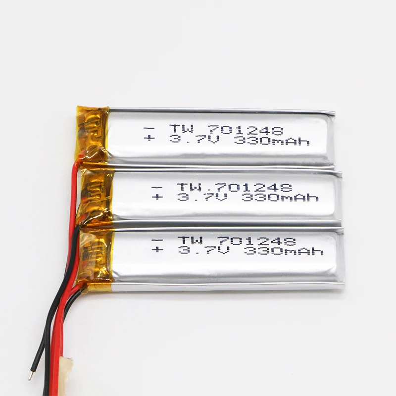 Маленькая емкость мини 701248 lipo батарея гарнитура MP3 300mah батарея|Перезаряжаемые