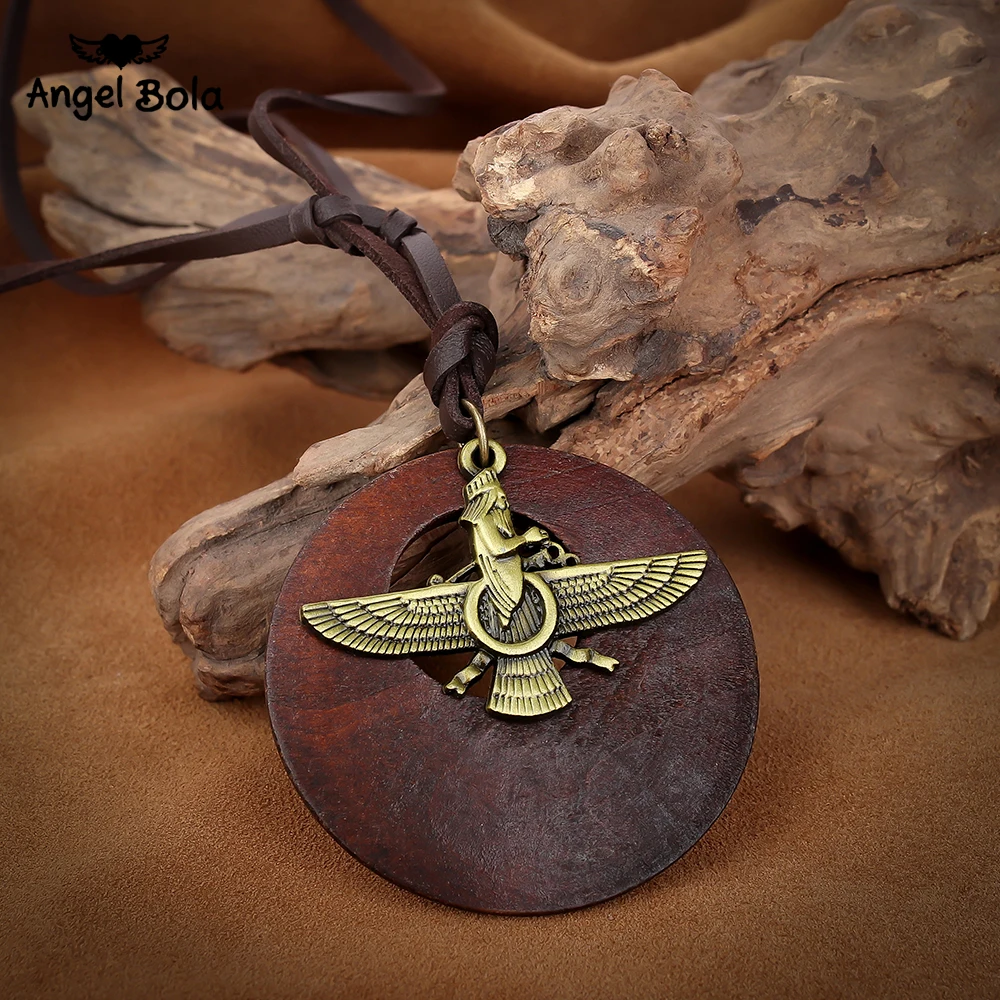 Дизайн 2019 новое модное ожерелье из древней бронзы с египетскими глазами орла