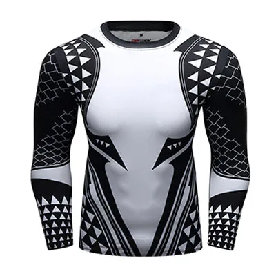 Style P Рашгард MMA футболка с длинным рукавом сублимированный принт дышащие боксерские майки Muay Thai Gentle Boxeo BJJ JiuJitsu тренировочные рубашки - Цвет: Style P