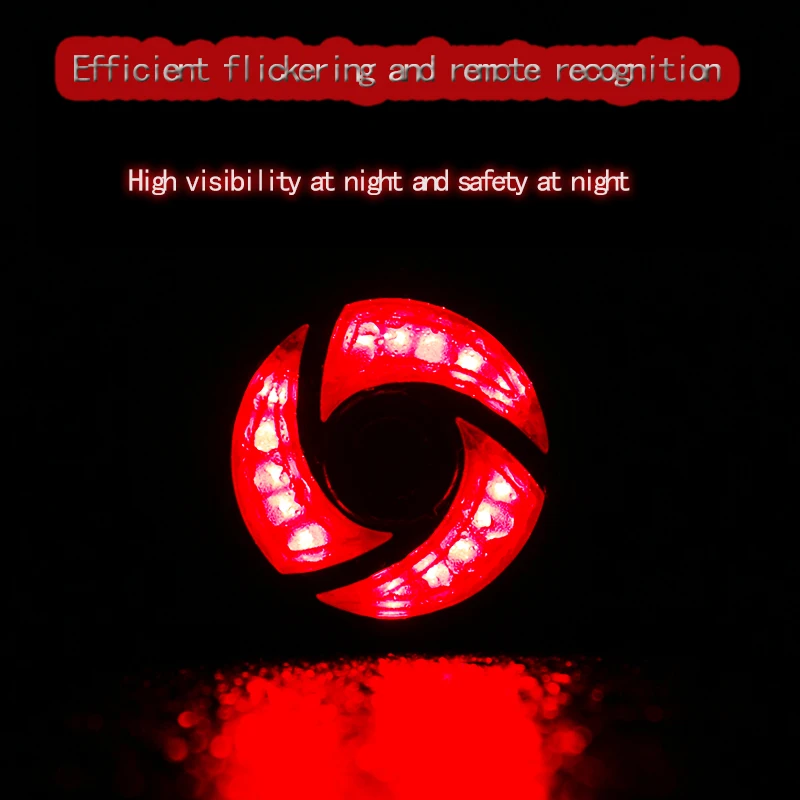 DEROACE велосипедный светодиодный защита задних фонарей Предупреждение ющий свет