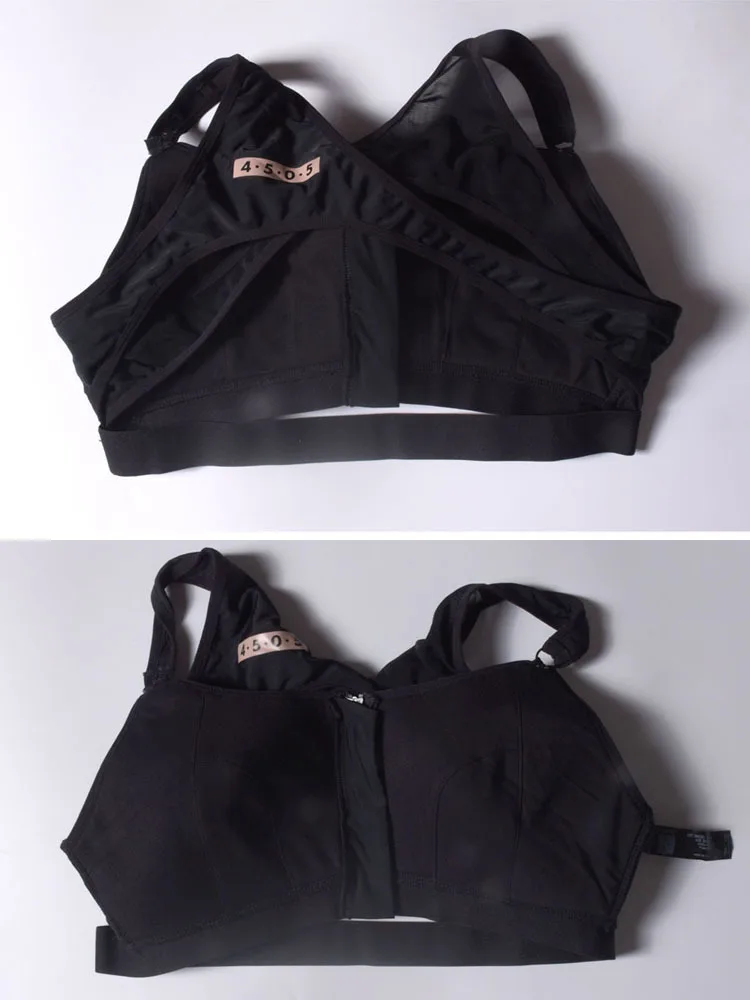 

Women Sexy Bra Zipper Seamless Push Up Bra Vest Tops Europe and America Plus Size E F G Underwear Wireless Bras