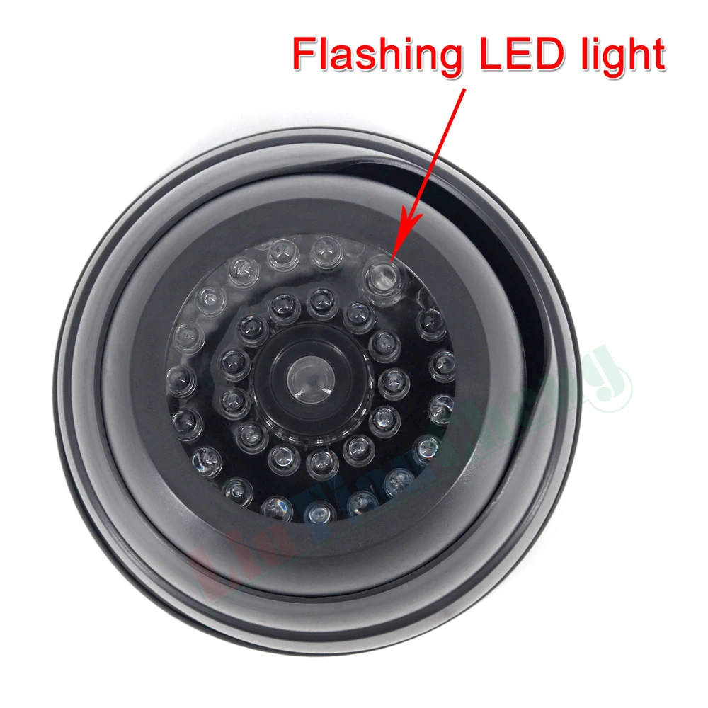 LINTIANCHENG 3pcs Mini Fake Camera surveillance Outdoor With Flashing LED Light CCTV Home Security Dummy Simulation Camera
