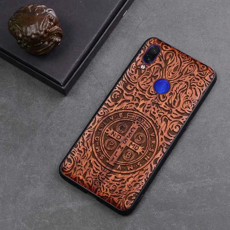 color 3 Новинка, чехол для Xiaomi Redmi Note 7, тонкая деревянная задняя крышка, ТПУ бампер, чехол для Xiaomi Redmi Note 7, Xiomi Redmi note7 pro, чехлы для телефонов - Цвет: color 3