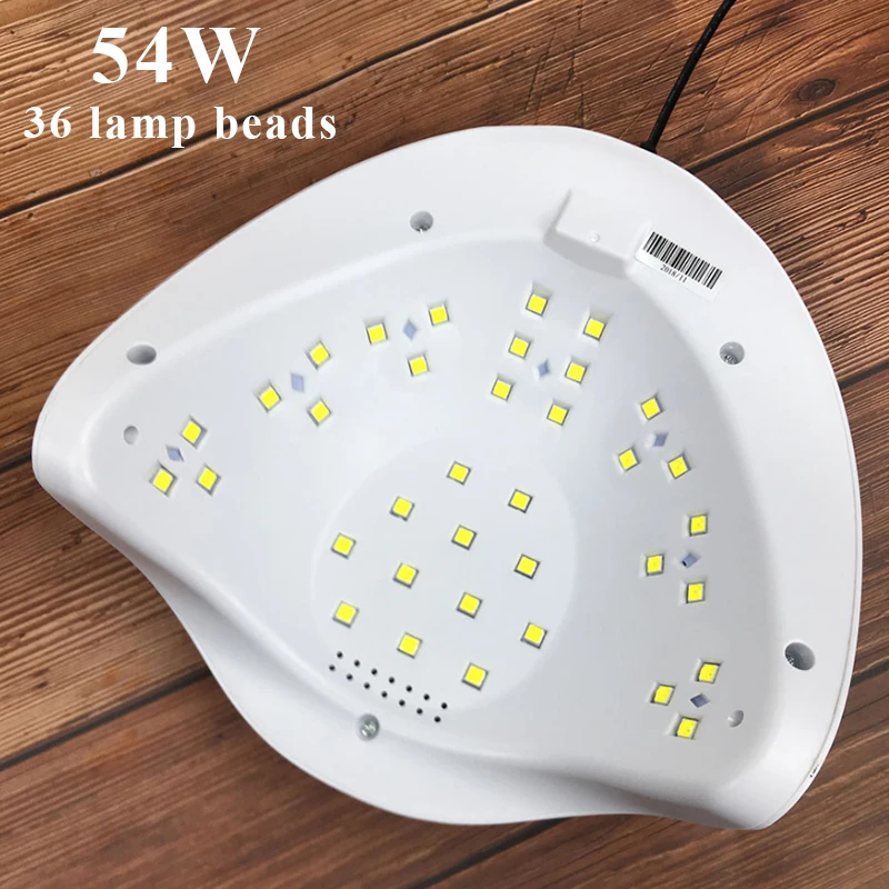 Smart UV/LED Lamp Nail Dryer SUN54W Phototherapy Fingernail Toenail Gel Polish Curing Professional Manicure Pedicure | Красота и