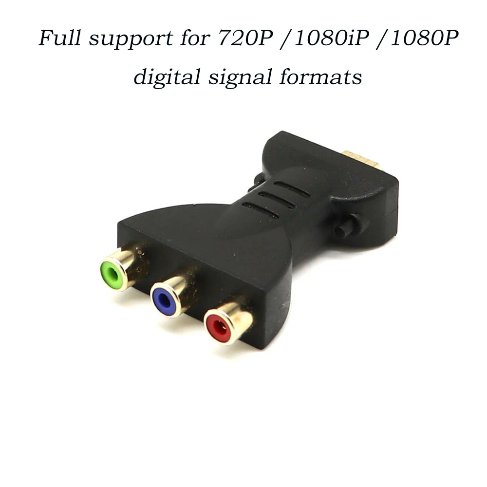 Позолоченный HDMI совместимый штекер к 3 RGB RCA видео аудио адаптер AV компонентный