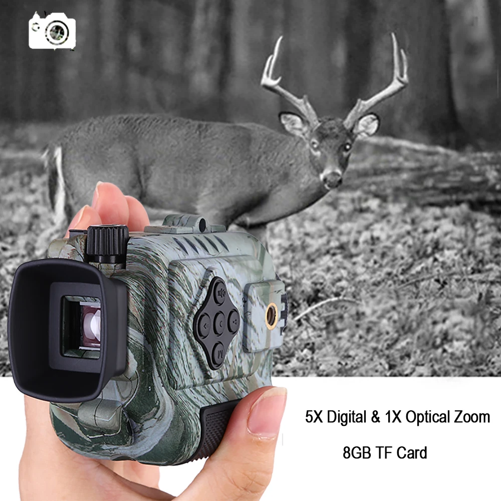 Portable Mini Infrared Night Vision Monocular Digital Scope Telescope Long Range 8GB DVR Camera For Outdoor Sport Hunting