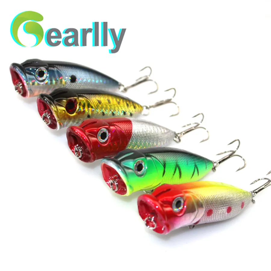5 шт./лот Gearlly PO01 попперы 65 мм 13 г топвотер набор жестких приманок для рыбной ловли
