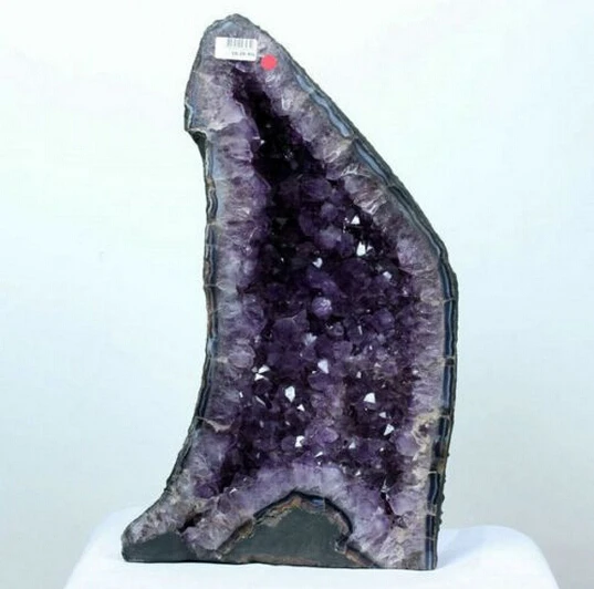 WBY---412 + натуральный Уругвайский кристалл кварца Geode кластера с украшением в виде