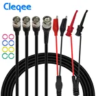 Cleqee P1260 коаксиальный кабель тестовый комплект BNC к BNC и чипу аллигатора и испытательный крюк