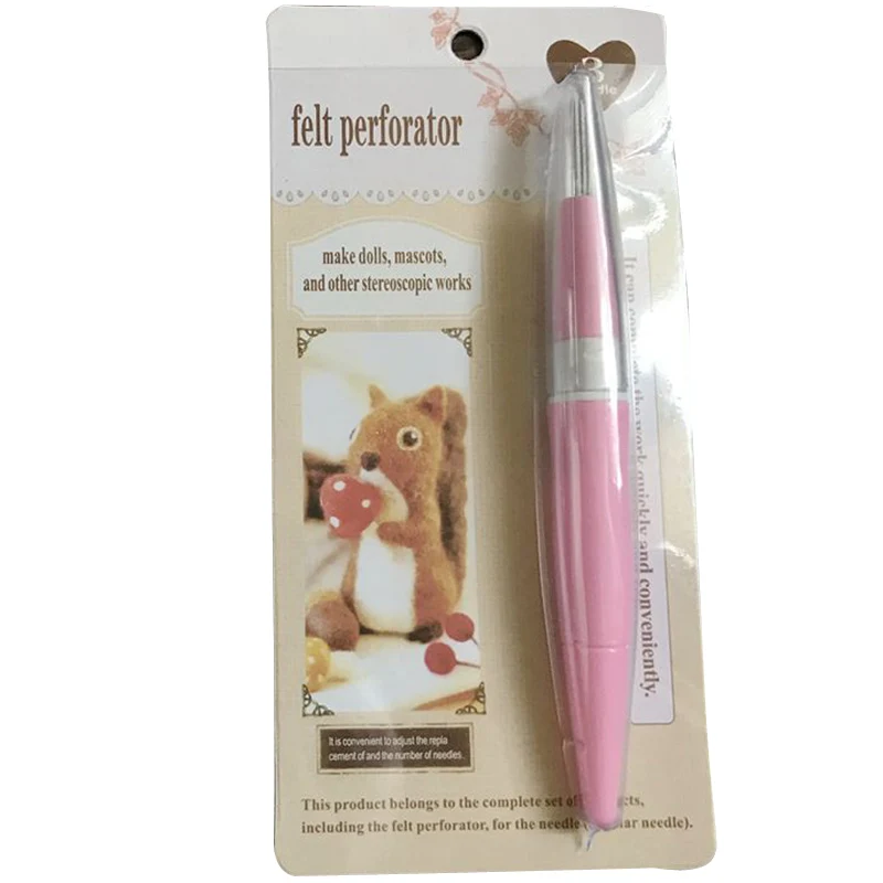 pink Инструмент для шитья, мультиигла, стереоскопическая работа, 3 иглы, сделай сам, искусство, ручная работа, рукоделие, шерсть, иглы, инструменты для валяния, 1 шт., сделай кукол - Цвет: pink