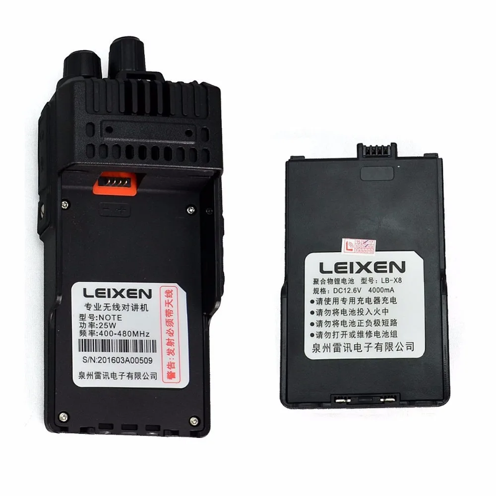 LEIXEN NOTE большая мощность 25 Вт UHF 400-480 МГц FM Ham двухстороннее радио дальняя рация черный Transeiver Interphone