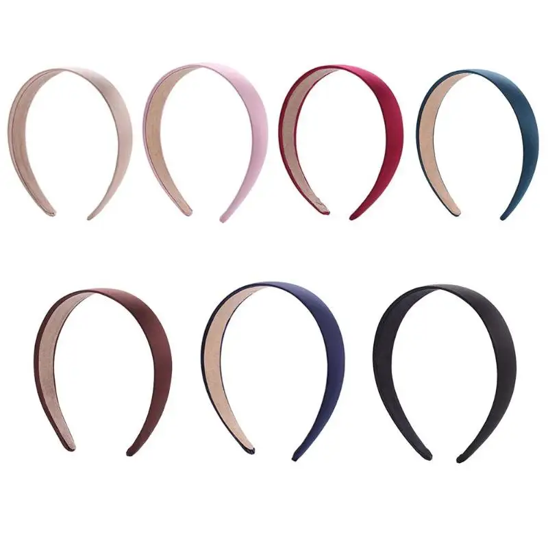 New Fashion Headbands Solid Color Hair Hoops Simple Headband Women Girls Wide Hairbands Headwear Hot Sale Accessories | Красота и