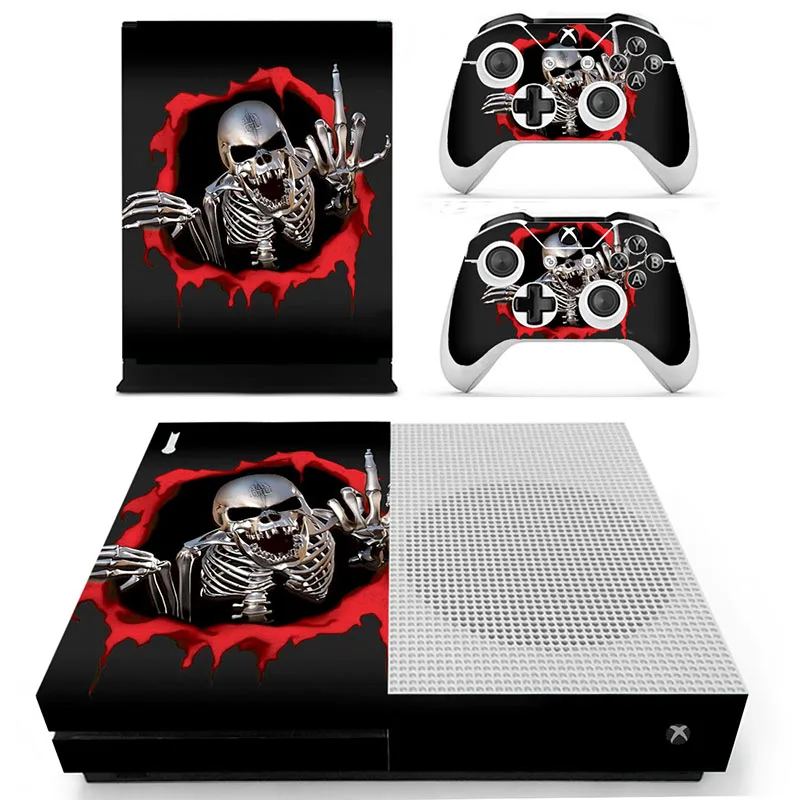Новая крутая наклейка с черепом кожи для Xbox One S консоли контроллеры Скины