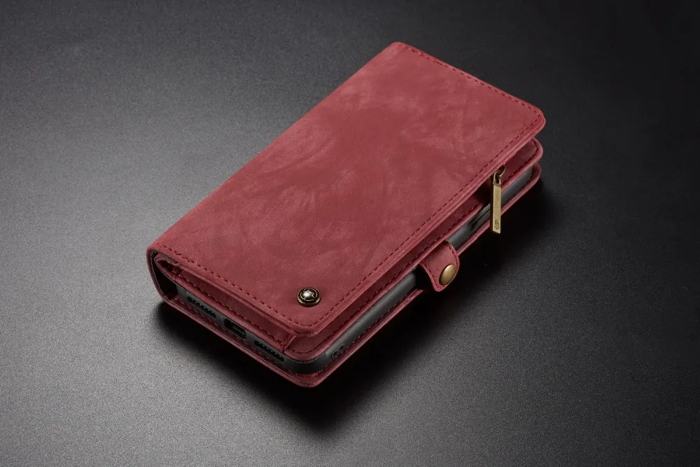 Luxury Wallet Zipper Flip Stand Case For iPhone 10 8 7 6s Plus XS MAX XR 8Plus 7Plus 6Plus Magnet Slim PU Leather Cover capinha