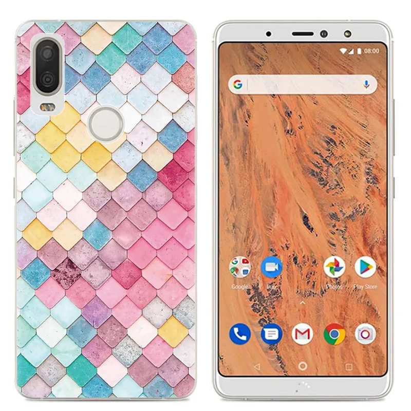 Missbuy Модный чехол для телефона с рисунком фламинго BQ AQUARIS X2 Мягкая силиконовая