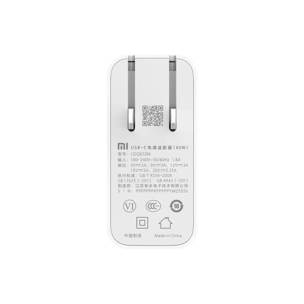 ZMI AD03Z Power Plug Turbo 45W настенное зарядное устройство USB C PD адаптер питания для