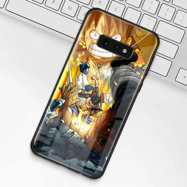 012 Чехол из закаленного стекла для samsung Galaxy S10 S10e S9 S8 S10 Plus Note 9 A50 A30 - Цвет: 012