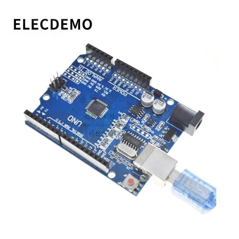 WAVGAT высокого качества один Комплект UNO R3 (CH340G) MEGA328P для Arduino + USB кабель ATMEGA328P-AU