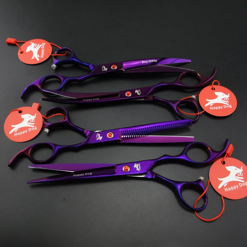 7-дюймовые профессиональные ножницы для груминга домашних животных прямые