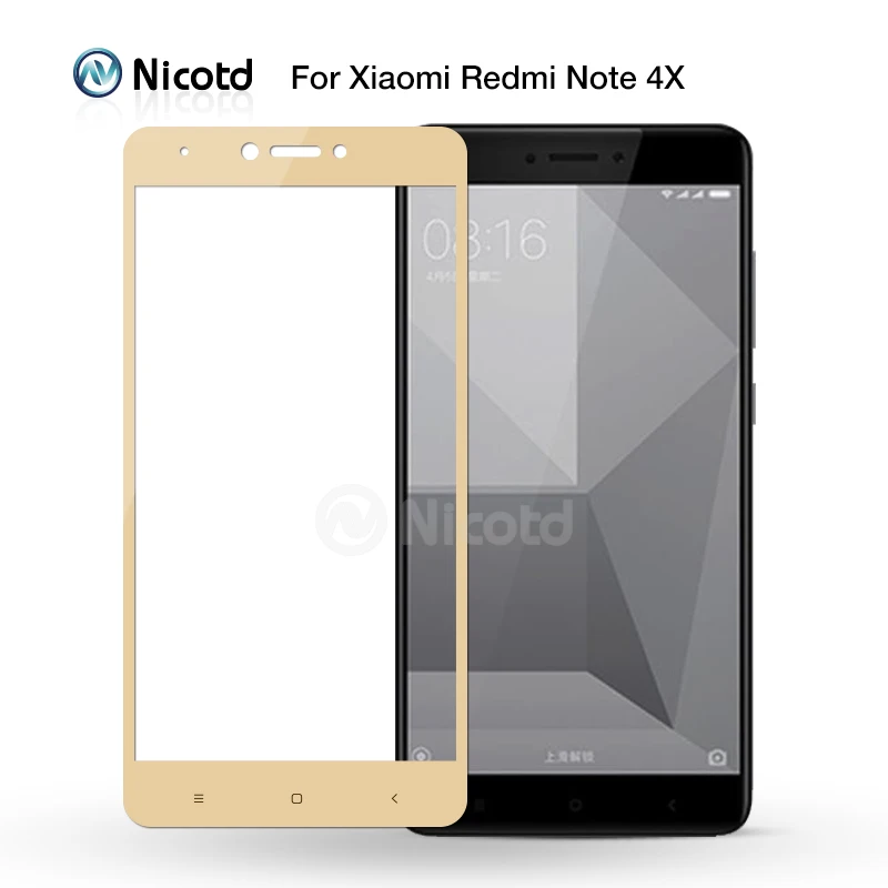 2 шт., для Redmi Note 4, глобальная версия, разноцветные, 2.5D, полное покрытие, закаленное стекло для Xiaomi Redmi Note 4X, защита экрана