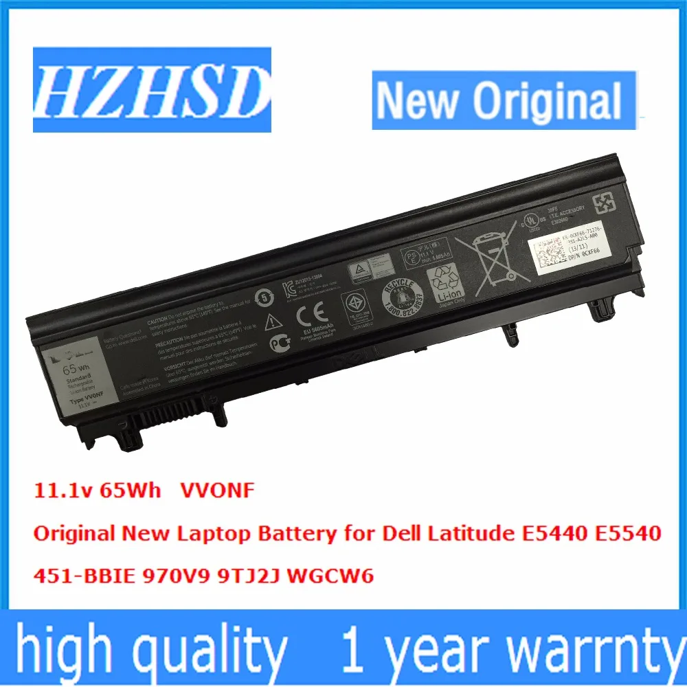 11 1 v 65Wh Оригинальный Новый аккумулятор для ноутбука Dell Latitude E5440 E5540 VVONF 451 BBIE 970V9 9TJ2J