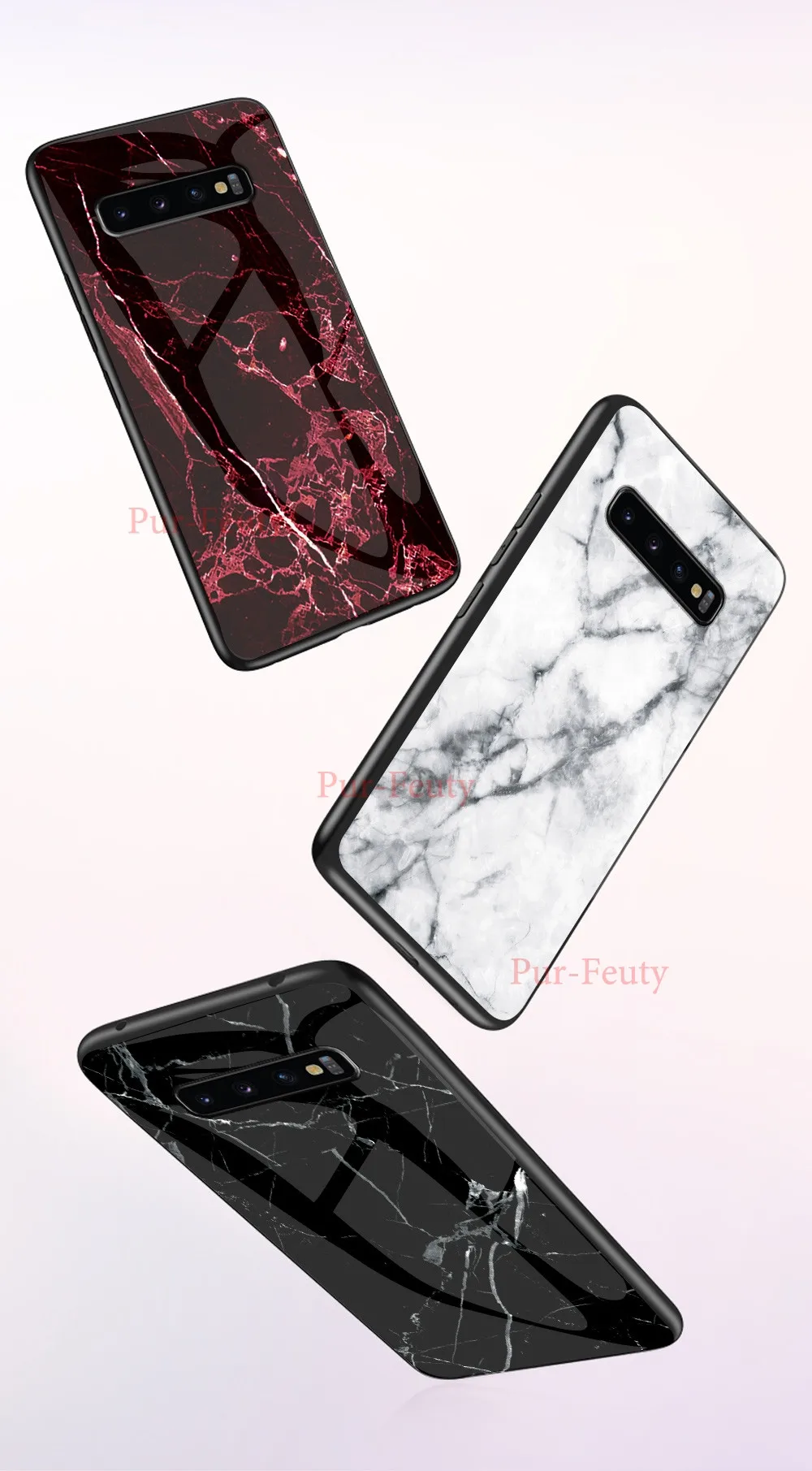 Чехол для samsung Galaxy S10 10S Galaxy ys10 G973FD G973F/DS мраморная зернистая жесткая защитная задняя крышка из закаленного стекла для samsung S10