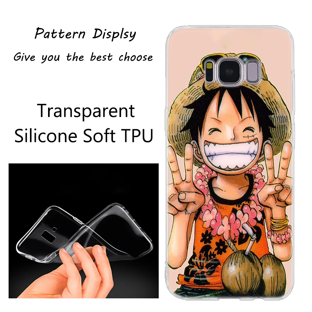 Силиконовый чехол с изображением обезьяны D Luffy для samsung Galaxy Note 10 Plus S8 S9 S10 Plus 5G S6 S7 Edge S5 S10e Note 5 Fashion - Цвет: 012