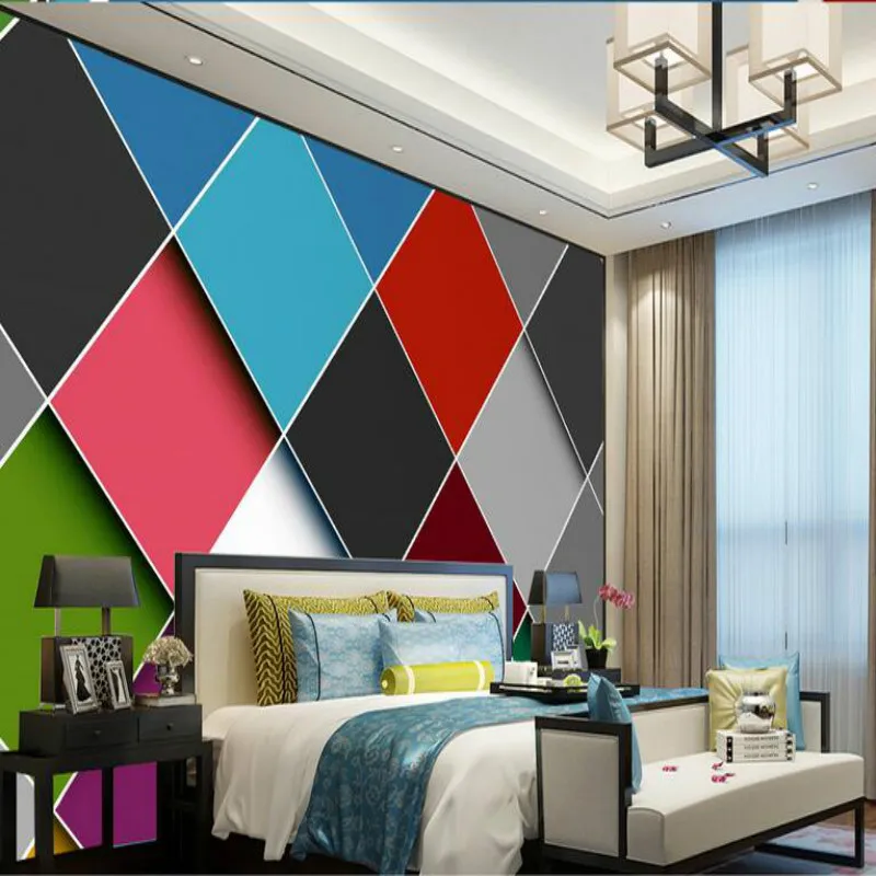 3d обои для гостиной, обустройство дома, современные обои фоновые настенные росписи, скандинавские простые цветные сшивание
