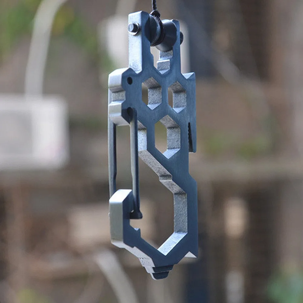 1 шт. серия десантников EDC шкив карабин гаечный ключ подвесная Пряжка для кемпинга