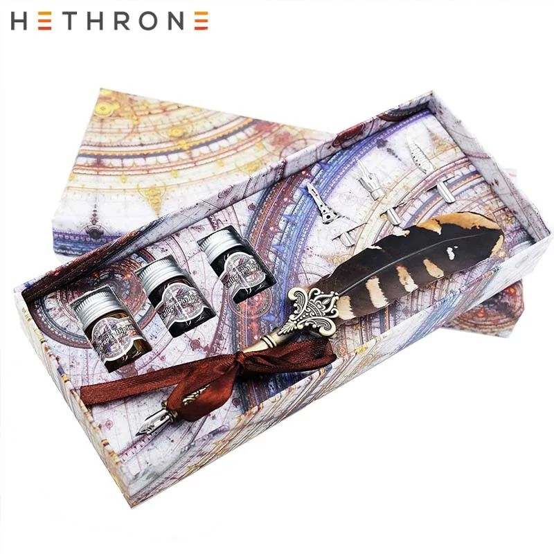 Hethrone 1 комплект английский Calligrap перьевая ручка набор Винтаж подарок на день