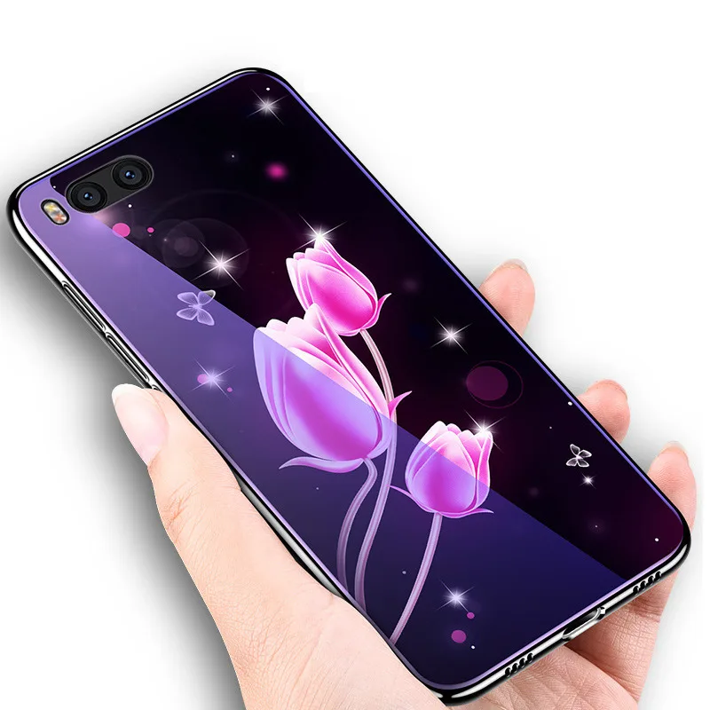YSW чехол из закаленного стекла для Xiaomi mi 8 SE mi8 Lite покрытие синего света роскошный