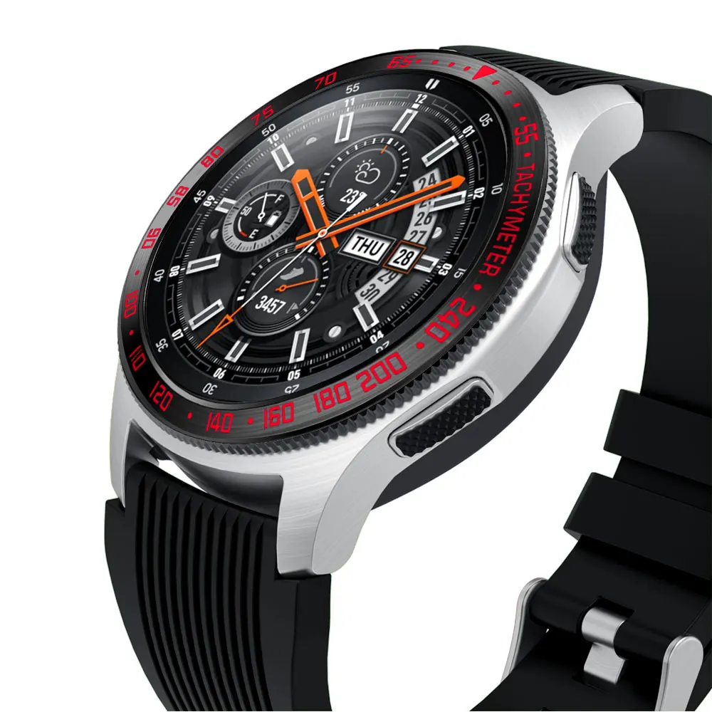 Металлический чехол с кольцом ободком для Samsung Galaxy Watch 42 мм/46 мм защитный рамкой Gear