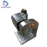 professional commercial stainless steel automatic chicken duck goose rabbit meat bone band saw cutting slicing machine
